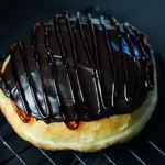 Chocolate Caramel Filled Donut